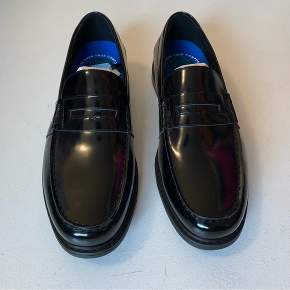 🔥SALE🔥 Nunn Bush Mens Size 11.5 Black Lincoln Moc Toe Penny Loafer NEW IN BOX - Picture 3 of 16